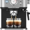 Princess 2 Tassen Espresso- & Kapselmaschine Mit Milchaufschäumer -Kaffeegetränkeladen 013011b05040f2837dc4766a21c2efd9