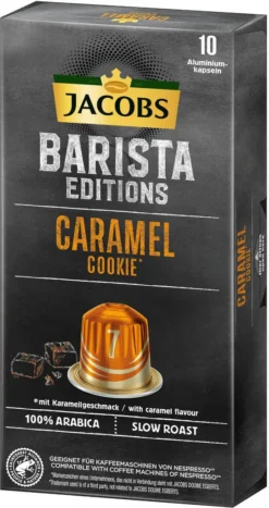 JACOBS Kapseln Barista Editions Caramel Cookie 7 10x10 Nespresso®* Kompatibel -Kaffeegetränkeladen 035727538b8600dd33521803dcf6b19d