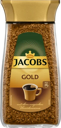 Jacobs Gold | Löslicher Kaffee | 200g-Glas -Kaffeegetränkeladen 03d28bb4dbb39580d513caec0bf611a9