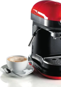 Ariete Siebträger-Espressomaschine Moderna Mit Kaffeemühle Und Aufschäumdüse, Rot/schwarz 38 Ariete Siebträger-Espressomaschine Moderna Mit Kaffeemühle Und Aufschäumdüse, Rot/schwarz -Kaffeegetränkeladen 059e775a5966f33e688880a13009dab9