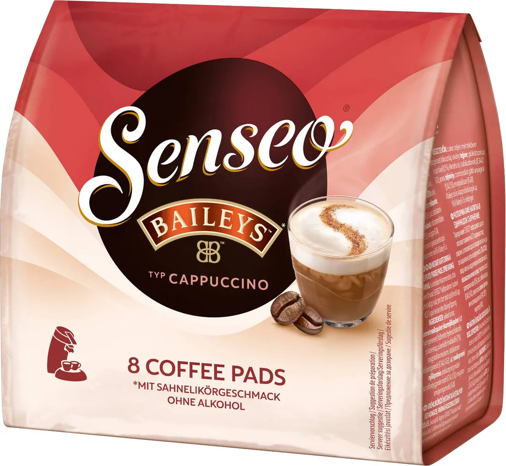 SENSEO Cappuccino Baileys Pads Sahnelikörgeschmack 10er Pack - 10 X 8 Getränke 6 SENSEO Cappuccino Baileys Pads Sahnelikörgeschmack 10er Pack - 10 X 8 Getränke – Bild 4