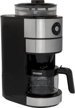 Severin KA 4811 Filterkaffeemaschine Mit Mahlwerk Für 6 Tassen Edelstahl Schwarz -Kaffeegetränkeladen 0827f69f3ec379544e202df765256a16