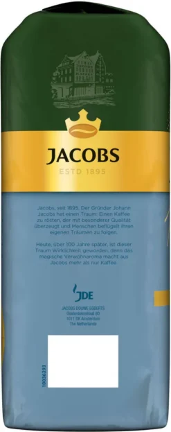 JACOBS Kaffeebohnen Expertenröstung Crema Mild Röstung Des Jahres 3 Kg Ganze Geröstete Bohnen + 1 Jacobs Barista Becher+ 1 Dose -Kaffeegetränkeladen 0b095220f0a356756b103287c23eef54 1