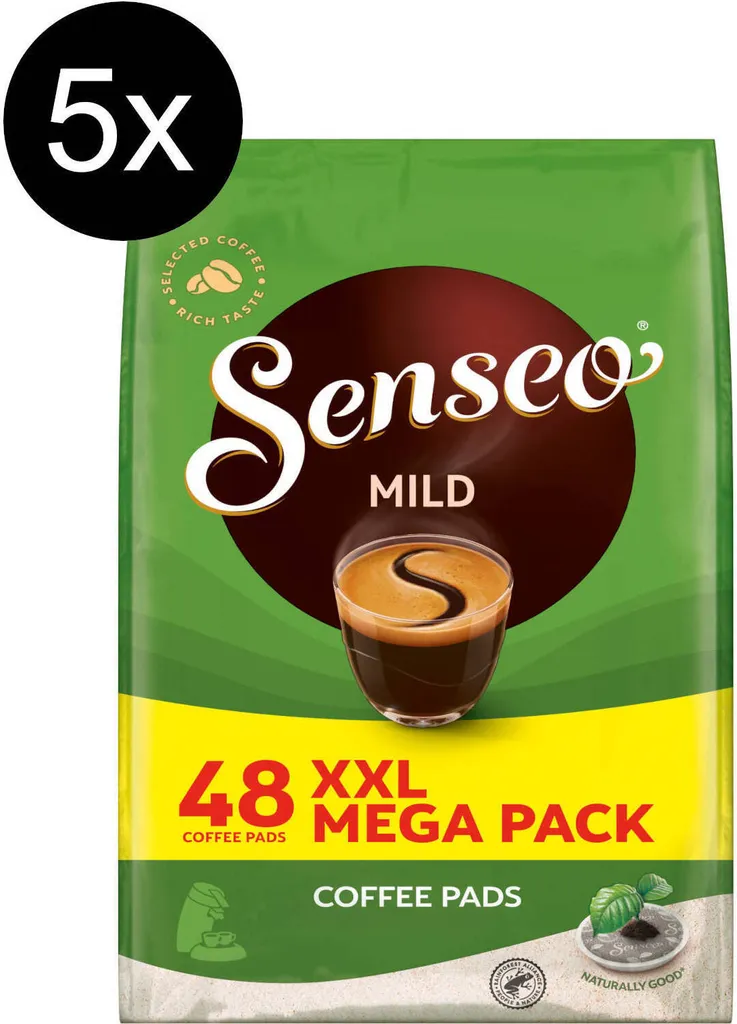 SENSEO Pads Mild Senseopads 240 Getränke Kaffeepads XXL Pack 3 SENSEO Pads Mild Senseopads 240 Getränke Kaffeepads XXL Pack