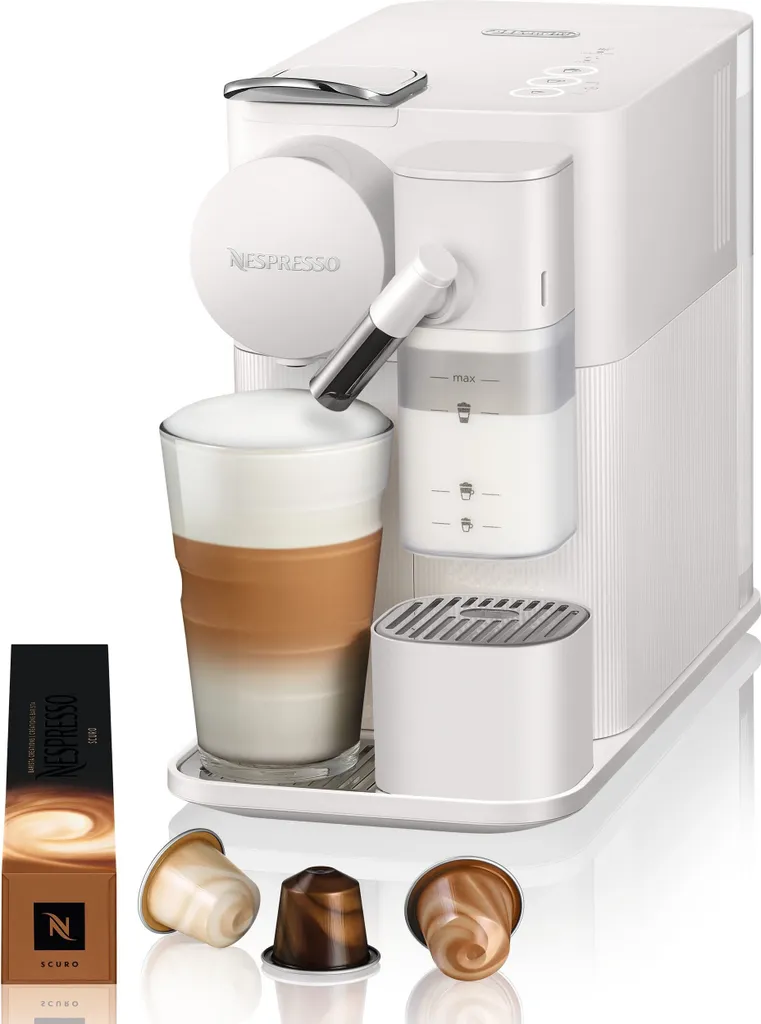 De'Longhi Nespresso Kapselmaschine Lattissima One EN510.W, Weiß 3 De'Longhi Nespresso Kapselmaschine Lattissima One EN510.W, Weiß