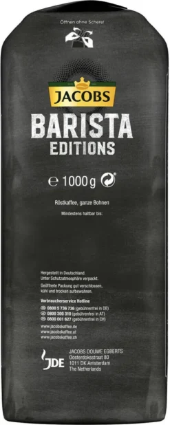 JACOBS Kaffeebohnen Barista Editions Crema 2 X 1 Kg Ganze Bohne + 1 Aluminium Dose Im Barista Design 15 JACOBS Kaffeebohnen Barista Editions Crema 2 X 1 Kg Ganze Bohne + 1 Aluminium Dose Im Barista Design -Kaffeegetränkeladen 0d63e5e70b92352acebac272499903e4 3
