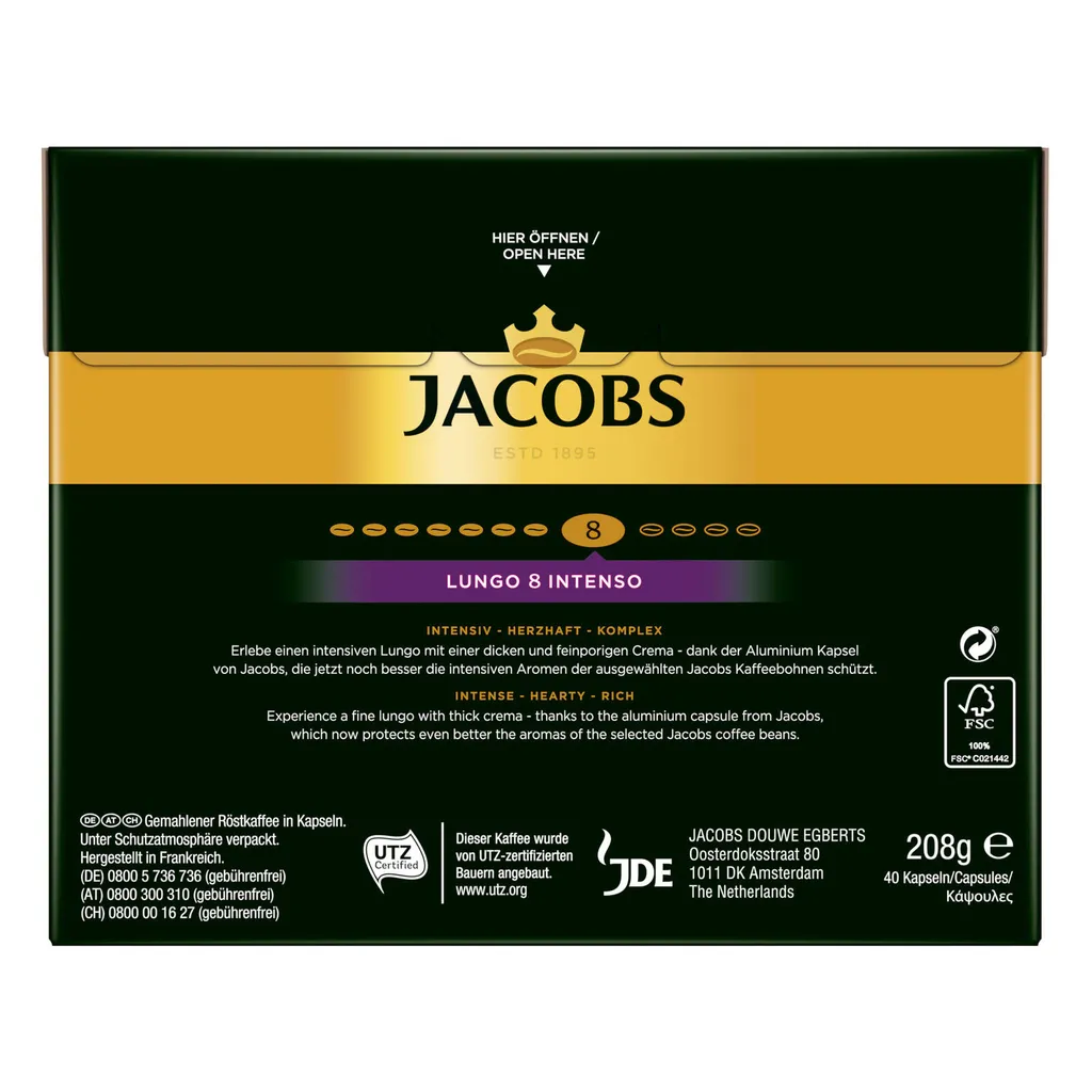 JACOBS Lungo 8 + Espresso 10 Nespresso®* Kompatibel - 240 Kapseln XXL-Pack 5 JACOBS Lungo 8 + Espresso 10 Nespresso®* Kompatibel - 240 Kapseln XXL-Pack – Bild 3