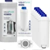Set Für DeLonghi Kaffeemaschinen: 6x AquaFloow Longi Wasserfilter, AquaFloow Entkalker Entkalker 1000ml, Reinigungswischer -Kaffeegetränkeladen 0e380f4d19fc7179272940e1a34545bc