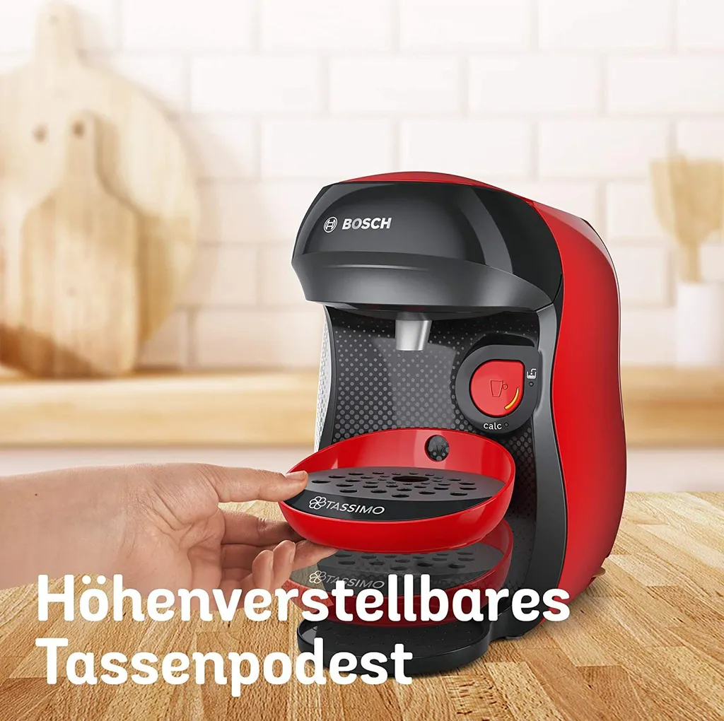 TASSIMO Kaffeekapselmaschine Happy TAS1003, Rot 15 TASSIMO Kaffeekapselmaschine Happy TAS1003, Rot – Bild 13