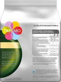 TASSIMO Jacobs Typ Latte Macchiato Vanilla 5er Pack T Discs Kapseln 5x8 Getränke -Kaffeegetränkeladen 12119f8a6ddae7824c7d25c127525af3
