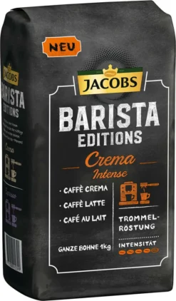 JACOBS Kaffeebohnen Barista Editions Crema Intense 2 X 1kg Ganze Kaffee Bohnen -Kaffeegetränkeladen 128bb6f7db2433f14e6cce4934c50c00 2