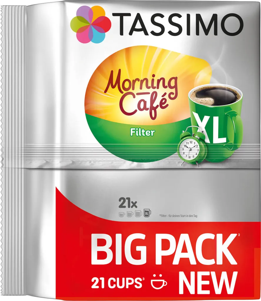 TASSIMO Kapseln Morning Café Filter XL T Discs 5 X 21 Getränke Kaffeekapseln 7 TASSIMO Kapseln Morning Café Filter XL T Discs 5 X 21 Getränke Kaffeekapseln – Bild 5