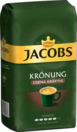 JACOBS Kaffeebohnen Krönung Crema Kräftig 2 X 1kg Ganze Kaffee Bohnen + 1 Aluminium Dose Im Barista-Design -Kaffeegetränkeladen 13e74f28c6aef51d5c0ac230d8eb3e15 3