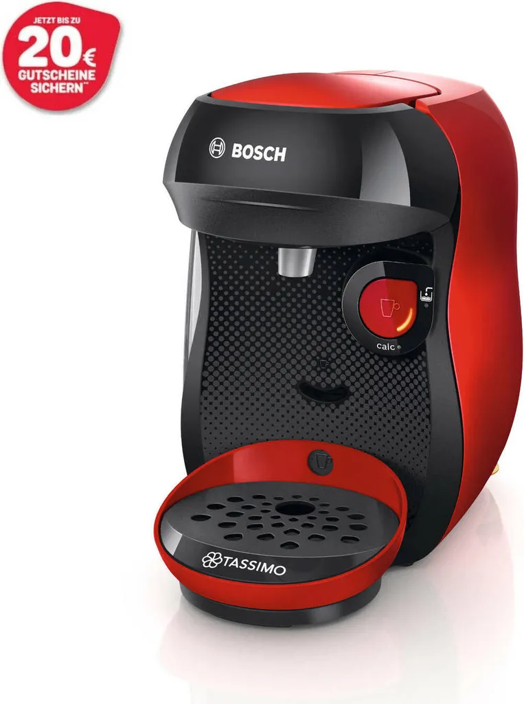 TASSIMO Kaffeekapselmaschine Happy TAS1003, Rot 5 TASSIMO Kaffeekapselmaschine Happy TAS1003, Rot – Bild 3
