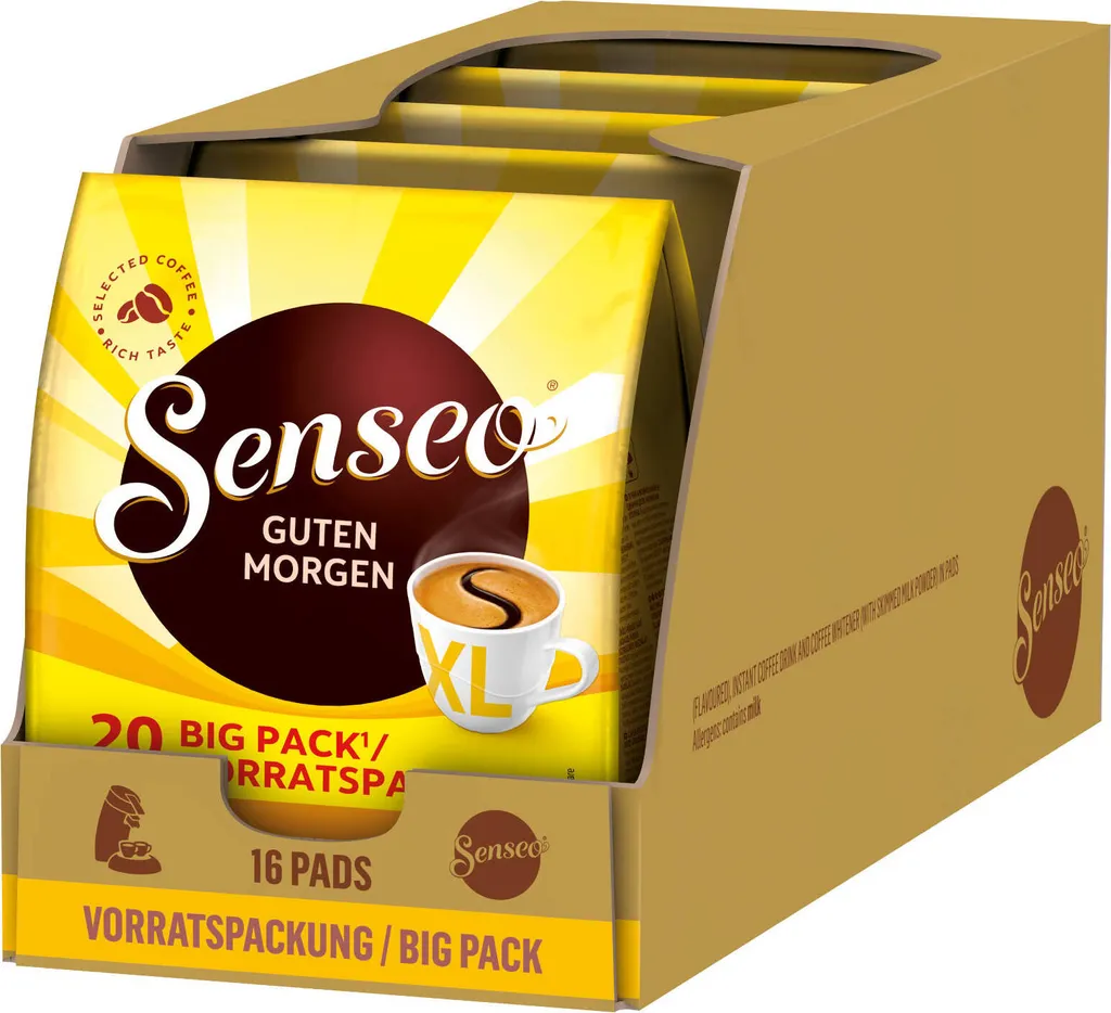 SENSEO Pads Guten Morgen XL 5 X 20 Getränke Vorteilspack 3 SENSEO Pads Guten Morgen XL 5 X 20 Getränke Vorteilspack