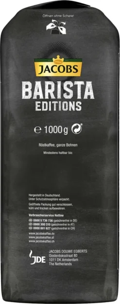 JACOBS Kaffeebohnen Barista Editions Crema Intense 2 X 1kg Ganze Bohnen + 1 Aluminiumdose Im Barista Design 19 JACOBS Kaffeebohnen Barista Editions Crema Intense 2 X 1kg Ganze Bohnen + 1 Aluminiumdose Im Barista Design -Kaffeegetränkeladen 17b40410a86ca6c83a14b27537760205