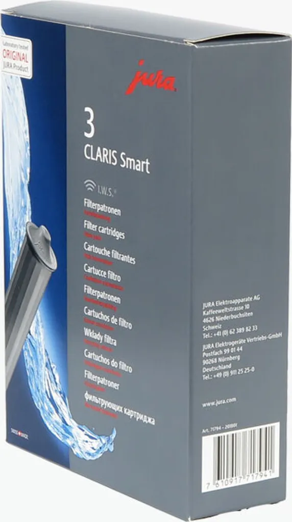 Jura Claris Smart 3x Filter Espressomaschine Grau 71794 Jura Z8, Jura Z6, Jura J6/J600, Jura S8/S80, Jura E8/E80/E800, Jura E6/E60/E600, Jura D6/D60/D600 10 Jura Claris Smart 3x Filter Espressomaschine Grau 71794 Jura Z8, Jura Z6, Jura J6/J600, Jura S8/S80, Jura E8/E80/E800, Jura E6/E60/E600, Jura D6/D60/D600 – Bild 8