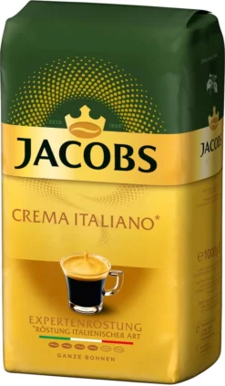 JACOBS Kaffeebohnen Expertenröstung Crema Italiano 4x1kg Ganze Kaffee Bohnen -Kaffeegetränkeladen 19dbc038c2089d3c19b881c0065c2eda