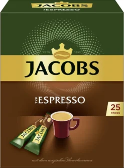 Jacobs Typ Espresso Sticks | Löslicher Kaffee | 25 Portionen 21 Jacobs Typ Espresso Sticks | Löslicher Kaffee | 25 Portionen -Kaffeegetränkeladen 19fb4872d8fcb3f8ccafb8544a66b635