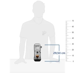 Tchibo Siebträger Espressomaschine „Lapressa“, Mit Doppelauslauf Und Milchaufschäumdüse (15 Bar, 980ml Wassertank), Inkl. Zwei Doppelwandigen Sieben, Für Espresso Und Milchschaum, Edelstahl -Kaffeegetränkeladen 1addaa588243da66564cb9aac865d1e5