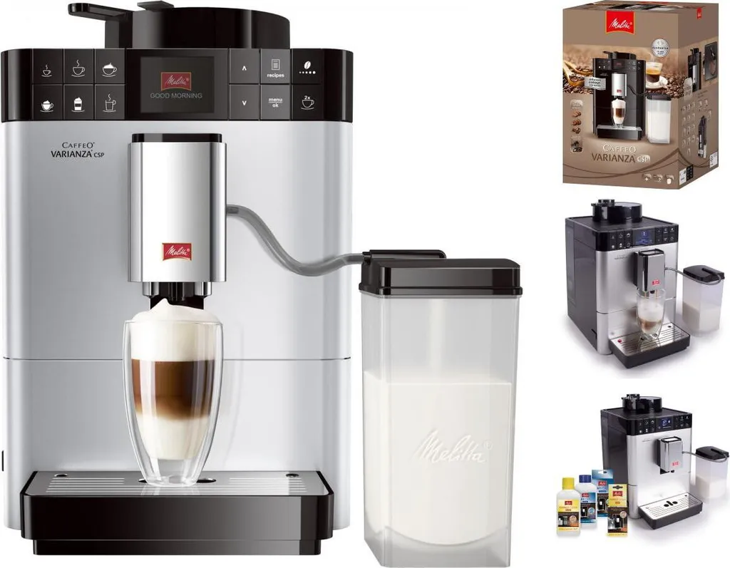 Melitta Caffeo Varianza CSP F570-101 Kaffeevollautomat Mit Milchbehälter, One Touch Funktion - Silber 6 Melitta Caffeo Varianza CSP F570-101 Kaffeevollautomat Mit Milchbehälter, One Touch Funktion - Silber – Bild 4