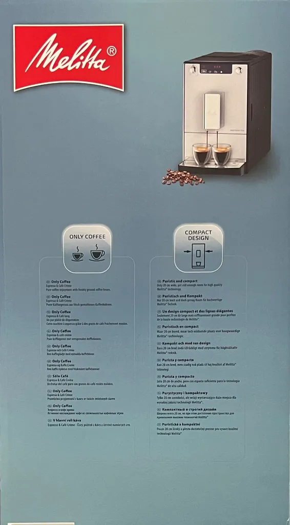 Melitta EspressoLine E950-213 Kaffeevollautomat, Silber/Schwarz 5 Melitta EspressoLine E950-213 Kaffeevollautomat, Silber/Schwarz – Bild 3