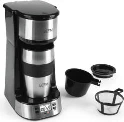 BEEM THERMO 2 GO Single-Filterkaffeemaschine - Thermo | Inkl. Thermobecher BEEM Single-Filterkaffeemaschine Inkl. Thermobecher Timer ToGo 750W -Kaffeegetränkeladen 1c005878553111a0a989d1121aca804a