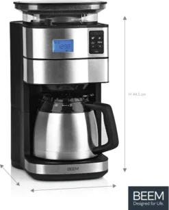BEEM FRESH-AROMA-PERFECT II Filterkaffeemaschine Mit Mahlwerk - Thermo Kaffeemaschine Filterkaffeemaschine 10 Tassen Timer Thermoskanne Edelstahl 31 BEEM FRESH-AROMA-PERFECT II Filterkaffeemaschine Mit Mahlwerk - Thermo Kaffeemaschine Filterkaffeemaschine 10 Tassen Timer Thermoskanne Edelstahl -Kaffeegetränkeladen 1d25da23d2b3c25097e6c908222a45d5