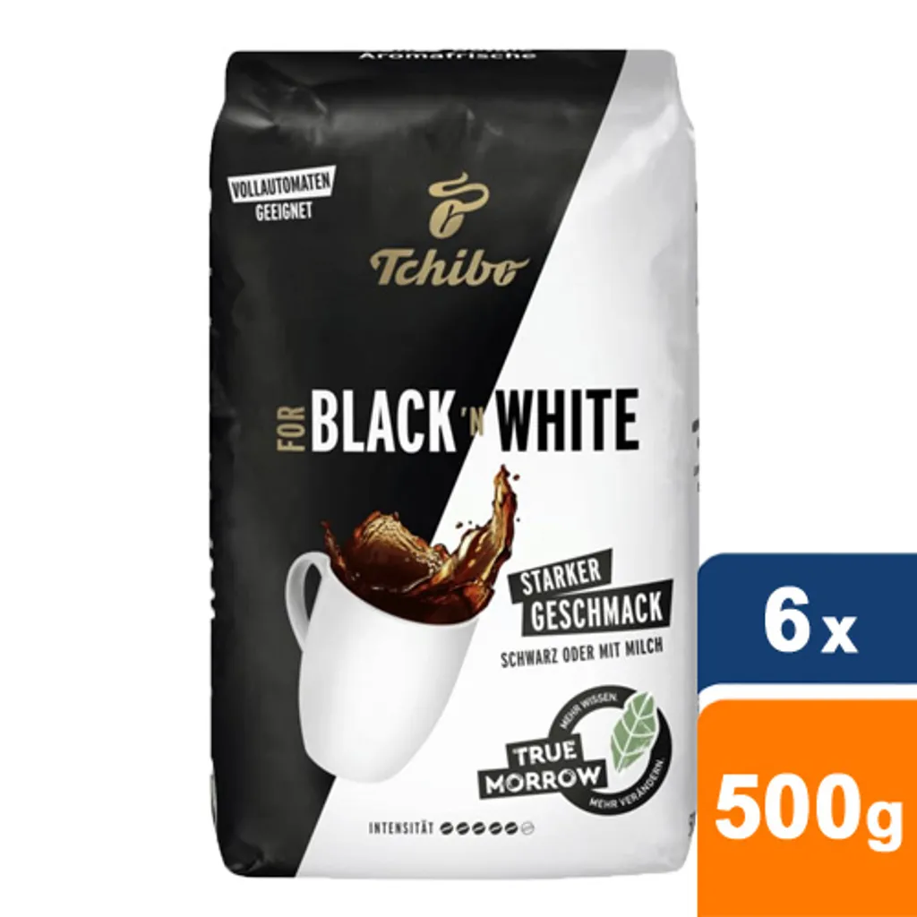 Tchibo - Black 'n White Bohnen - 6x 500 G 3 Tchibo - Black 'n White Bohnen - 6x 500 G