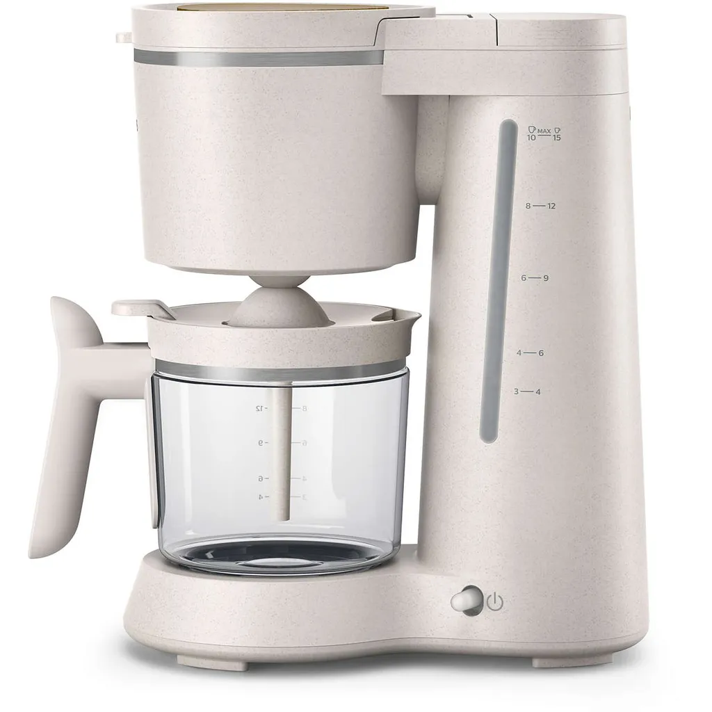 Philips Filterkaffeemaschine Conscious Collection Edition Aus 100% Biobasiertem Kunststoff, 1.2 L (HD5120/00) 4 Philips Filterkaffeemaschine Conscious Collection Edition Aus 100% Biobasiertem Kunststoff, 1.2 L (HD5120/00) – Bild 2