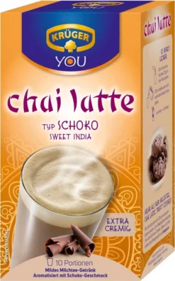 Krüger You Chai Latte Typ Schoko Sweet India Extra Cremig | 10 Portionen -Kaffeegetränkeladen 1feda87b603e810ef1d3972bf97efce0
