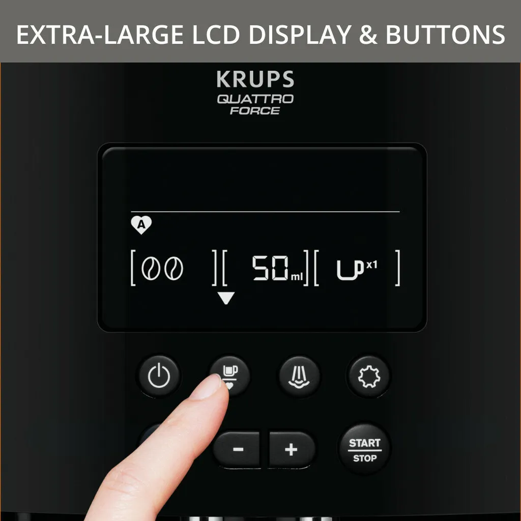 Krups Kaffeevollautomat Quattro Force EA817K Espresso Display Plus Reinigungs-/Pflegeset 8 Krups Kaffeevollautomat Quattro Force EA817K Espresso Display Plus Reinigungs-/Pflegeset – Bild 6