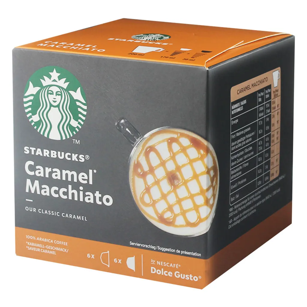 Nestlé® Starbucks By Nescafe Dolce Gusto Caramel Macchiato Arabica Kaffee 12 Kapseln 10 Nestlé® Starbucks By Nescafe Dolce Gusto Caramel Macchiato Arabica Kaffee 12 Kapseln – Bild 8