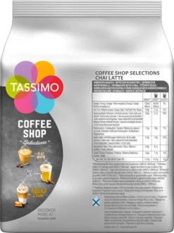 TASSIMO Kapseln Choco-Chai-Paket Milka & Chai Latte à 3 X 8 Portionen - 48 Getränke -Kaffeegetränkeladen 218a4c30cdef64882690cf987b38af3d 1