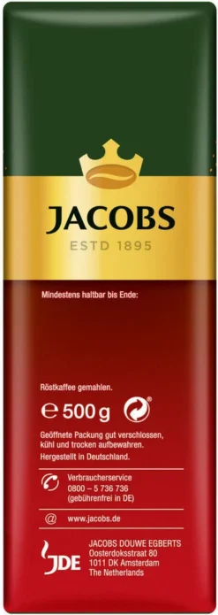 JACOBS Meisterröstung Filterkaffee 12 X 500 G Kaffee Gemahlen -Kaffeegetränkeladen 2333e19930ae3fd054ea733728a59e5c 2