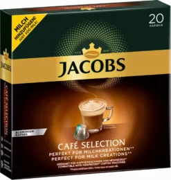 Jacobs Café Selection, Kaffeekapseln, Nespresso Kompatibel, Kaffee, 20 Kapseln á 5.2 G 10 Jacobs Café Selection, Kaffeekapseln, Nespresso Kompatibel, Kaffee, 20 Kapseln á 5.2 G -Kaffeegetränkeladen 2402c966776832581f0cc7ea088ff656
