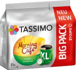 TASSIMO Kapseln Morning Café Filter XL T Discs 5 X 21 Getränke Kaffeekapseln 9 TASSIMO Kapseln Morning Café Filter XL T Discs 5 X 21 Getränke Kaffeekapseln -Kaffeegetränkeladen 243948cf5e1f72f0343b631ca143c107