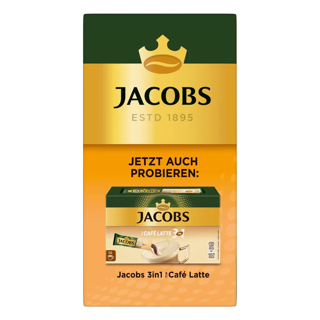 JACOBS 3in1 Typ Caramel Löslicher Kaffee 12er Pack 12 X 10 Getränke Sticks 10 JACOBS 3in1 Typ Caramel Löslicher Kaffee 12er Pack 12 X 10 Getränke Sticks – Bild 8