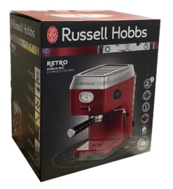 Russell Hobbs Espressomaschine Retro Rot Siebträger (15 Bar, 2 Tassen-Einsätze, 1,1l Abnehmbarer Wassertank, Dampf-Milchschaumdüse, Portionierlöffel Mit Tamper) Kaffeemaschine 15 Russell Hobbs Espressomaschine Retro Rot Siebträger (15 Bar, 2 Tassen-Einsätze, 1,1l Abnehmbarer Wassertank, Dampf-Milchschaumdüse, Portionierlöffel Mit Tamper) Kaffeemaschine -Kaffeegetränkeladen 27cfd65727514dc75332fc9707f68673