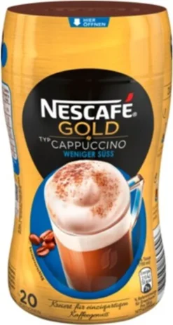 Nescafé® Nescafé Gold Typ Cappuccino Weniger Süß | 250g Dose -Kaffeegetränkeladen 290e4501de55ce1b7e4f5656005a82aa