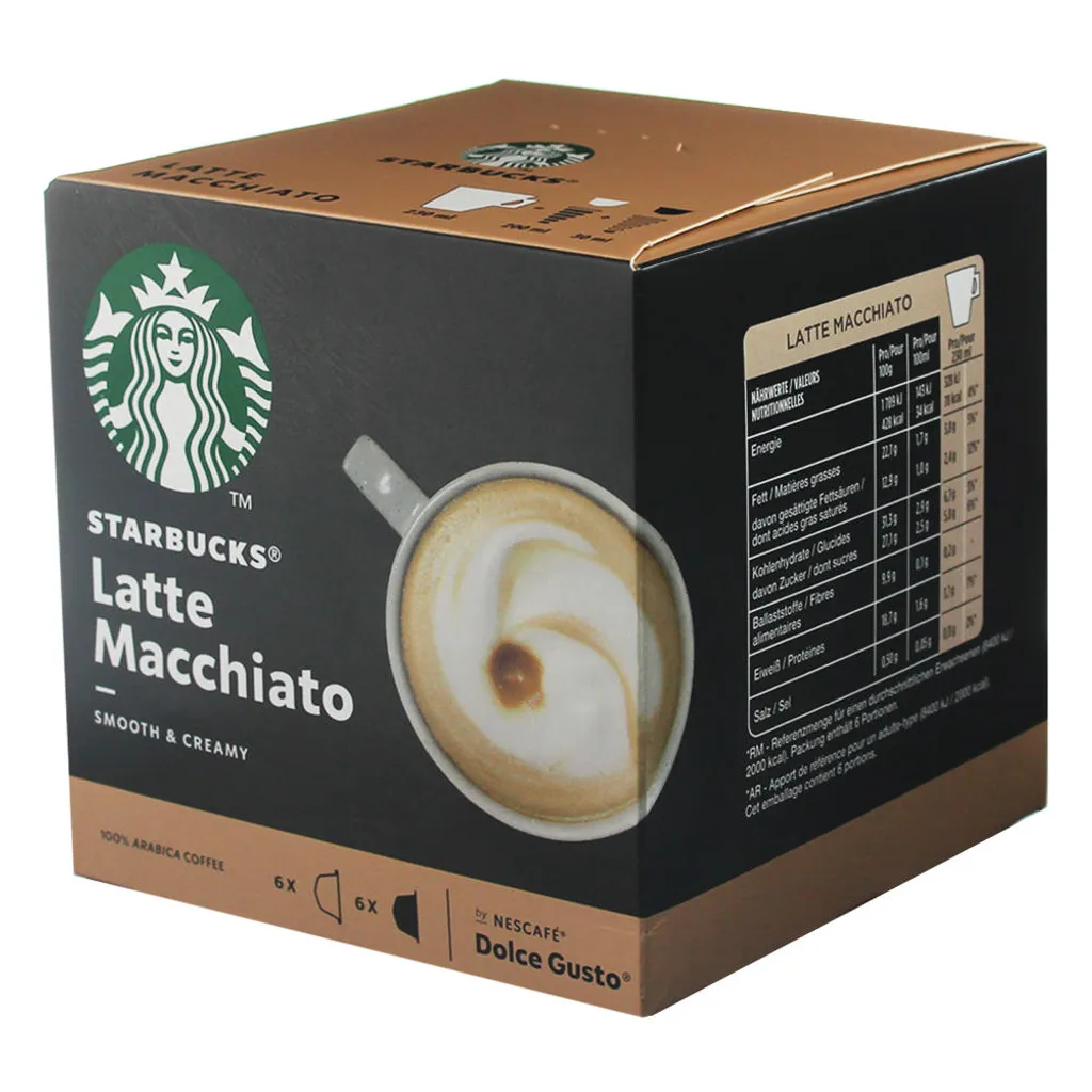 Nestlé® Starbucks By Nescafe Dolce Gusto 12 Kapseln Latte Macchiato Smooth Creamy 8 Nestlé® Starbucks By Nescafe Dolce Gusto 12 Kapseln Latte Macchiato Smooth Creamy – Bild 6