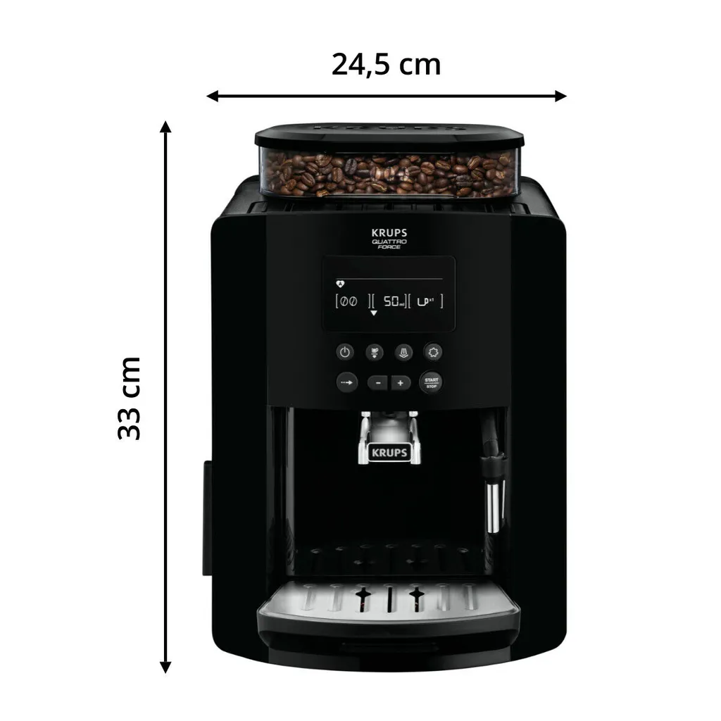 Krups Kaffeevollautomat Quattro Force Mit Milchaufschäumdüse + Mahlwerk EA817K 11 Krups Kaffeevollautomat Quattro Force Mit Milchaufschäumdüse + Mahlwerk EA817K – Bild 9