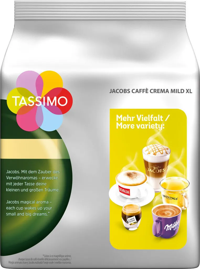 TASSIMO Jacobs Caffè Crema Mild XL 5er Pack T Discs Kaffee Kapseln 5x16 Getränke 5 TASSIMO Jacobs Caffè Crema Mild XL 5er Pack T Discs Kaffee Kapseln 5x16 Getränke – Bild 3
