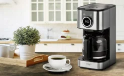 CASO Selection C12 - Design-Kaffeemaschine Für Bis Zu 12 Tassen Kaffee, 1,5 L Wassertank, Edelstahlgehäuse, Warmhaltefunktion, Timer, Inkl. Permanentfilter -Kaffeegetränkeladen 29d428c7bcdf9c8c736ddc824aae0189