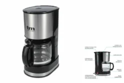 Filterkaffeemaschine Glaskanne Kunststoff TM Electron 06 L 6 Tassen 12 Filterkaffeemaschine Glaskanne Kunststoff TM Electron 06 L 6 Tassen -Kaffeegetränkeladen 2b2dabe137e19253174194aa5063ed5b