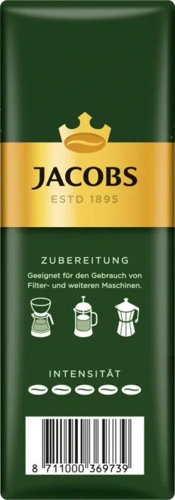 Jacobs Filterkaffee Krönung Kräftig | Gemahlen | 500g -Kaffeegetränkeladen 2b7bd8568b6f3ecbf68f13b0f946dc59