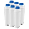 Wessper Reservewaterfilters Voor Koffiezetapparaat Compatibel Met DeLonghi DLSC002, SER3017 En 5513292811 - Inclusief Versies Van De ECAM, ESAM, ETAM Serie (6 Stuks)