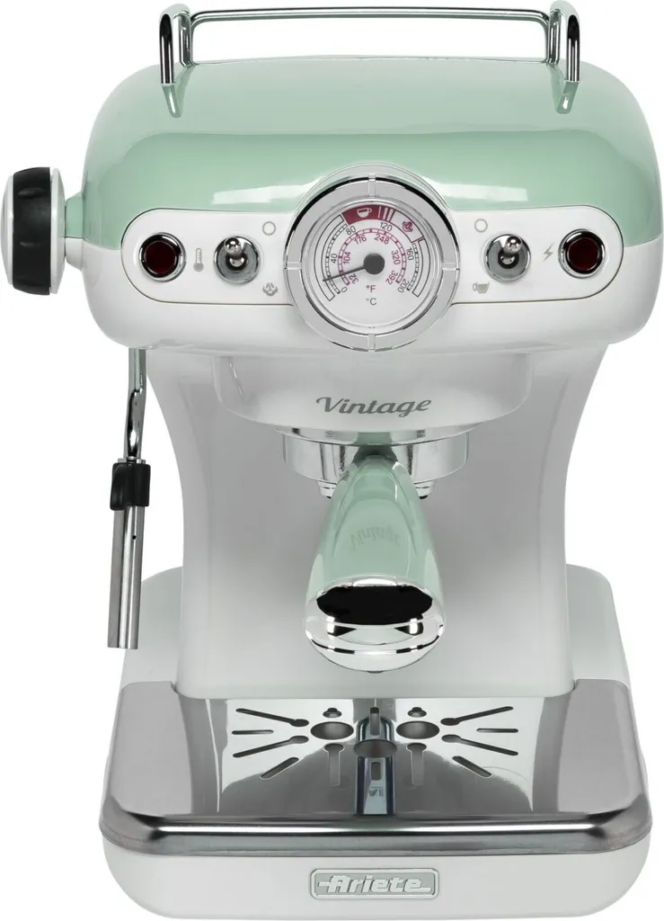 Ariete Vintage Siebträger-Espressomaschine Grün 9 Ariete Vintage Siebträger-Espressomaschine Grün – Bild 7