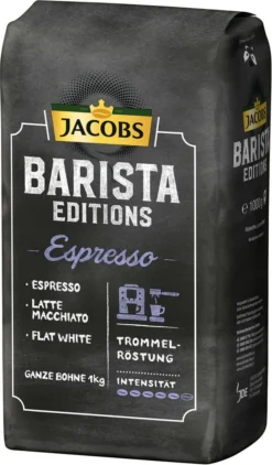 JACOBS Kaffeebohnen Barista Editions Espresso 2 X 1 Kg Espressobohnen Ganze Bohne -Kaffeegetränkeladen 2e905323f7f50684c05dc3094b5446e6