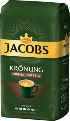 JACOBS Kaffeebohnen Krönung Crema Kräftig 2 X 1kg Ganze Kaffee Bohnen Geröstet -Kaffeegetränkeladen 2f14e5d5a708b571253680195fb3c668 2